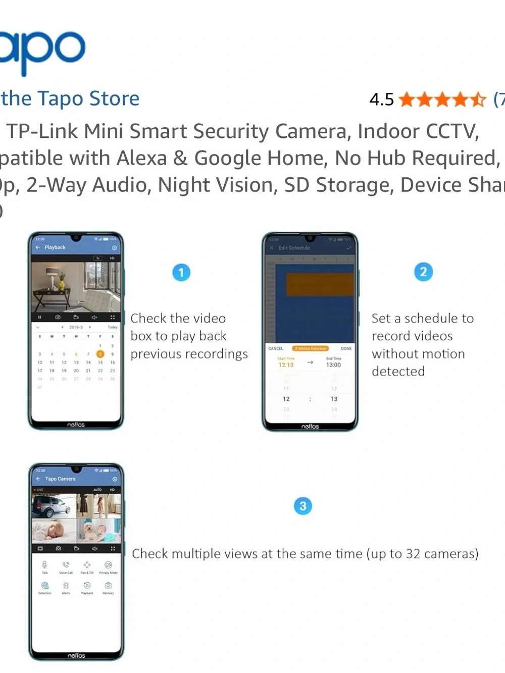 New in box TP-Link Tapo C100 Indoor Security Camera